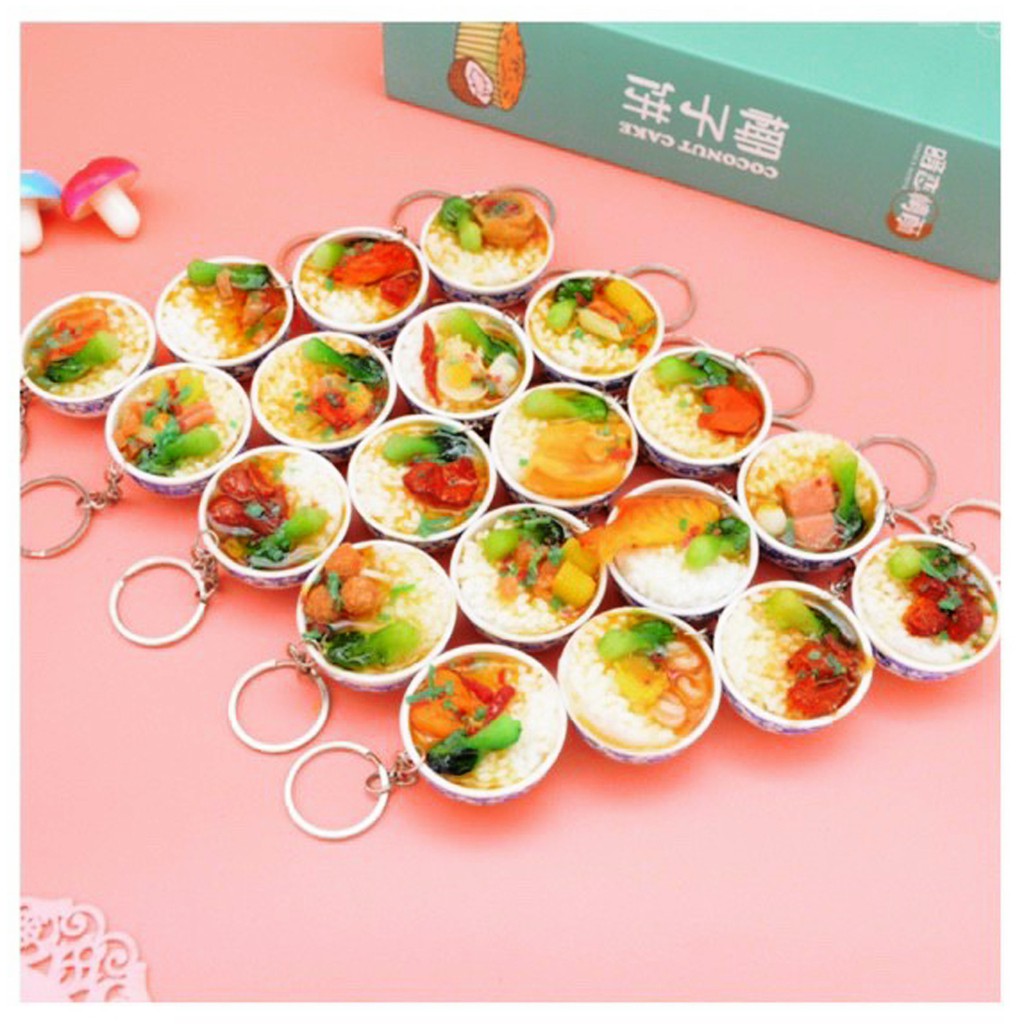 Móc khoá mô hình đồ ăn càng nhìn càng đói thêm