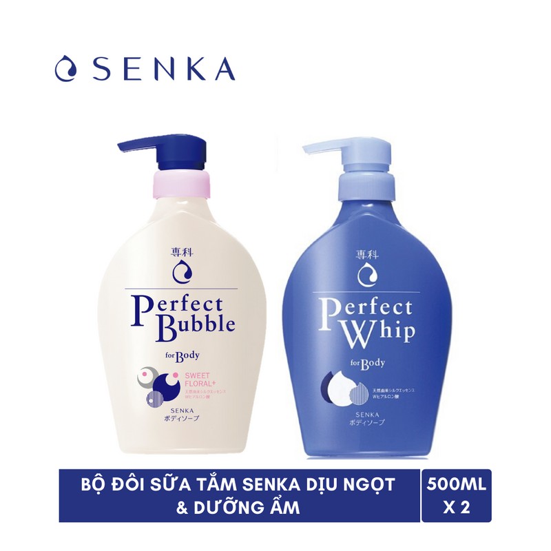Bộ đôi sữa tắm Senka dịu ngọt & dưỡng ẩm (500mlx2)_95233 | BigBuy360 - bigbuy360.vn