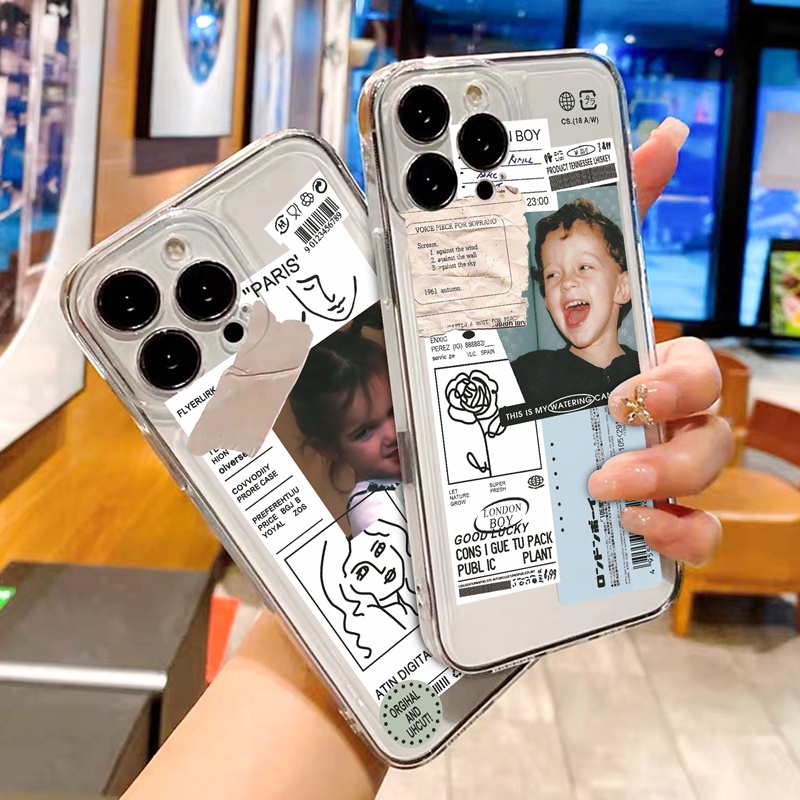 Ốp lưng iphone Ốp Điện Thoại In Hình Bé Trai Bé Gái Cho iPhone 6 7 8 SE 7 + 8 + X XR XS 11 12 13 Mini Pro Max