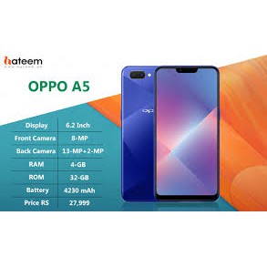 Điện thoại Oppo A5 2sim ram 6G/128G mới Chính hãng, chiến Game PUBG/Liên Quân siêu ngon - BNN 04