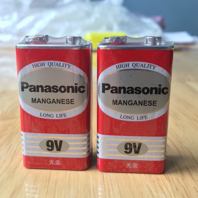 Pin vuông Panasonic 9V- Pin cho micro không dây