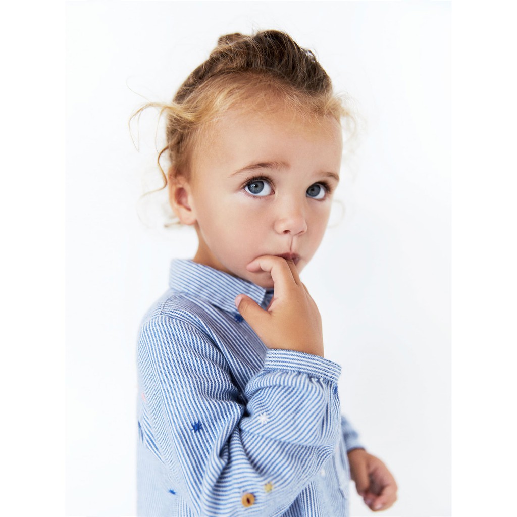 Đầm vải tay dài Zara bé gái. Hàng XK, made in cambodia chuẩn xịn