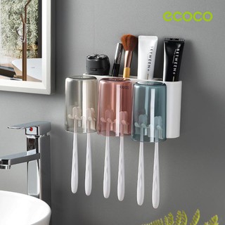 Kệ để bàn chải kèm cốc đánh răng Ecoco E1924 E1925 E1926