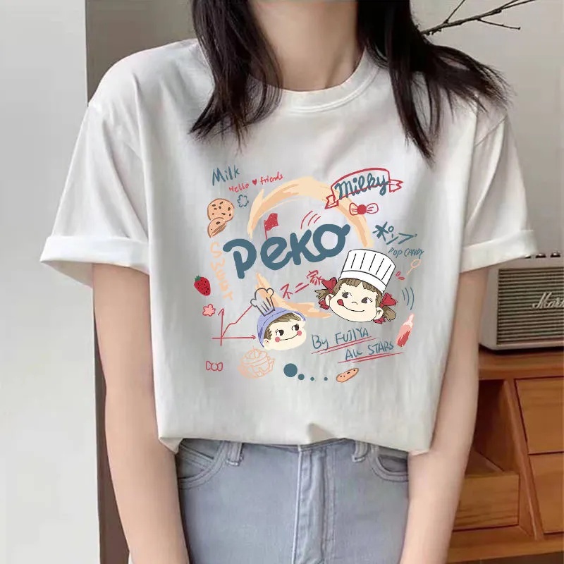 Korean version of loose fashion print trend short-sleeved T-shirt woman