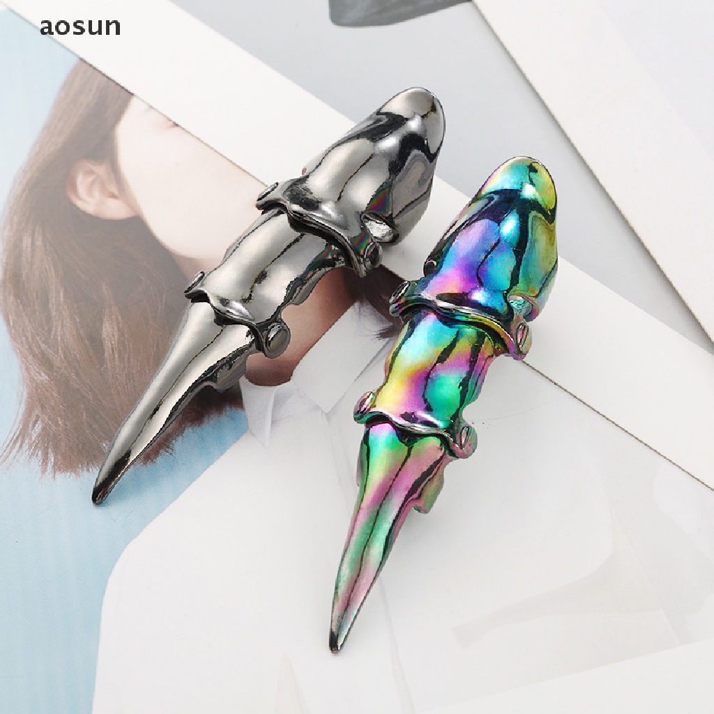 Aosun Nhẫn Đeo Khớp Ngón Tay Hình Rồng Bằng Kim Loại Phong Cách Punk Rock Gothic Thời Trang Thích Hợp Làm Quà Tặng Tiệc Tùng