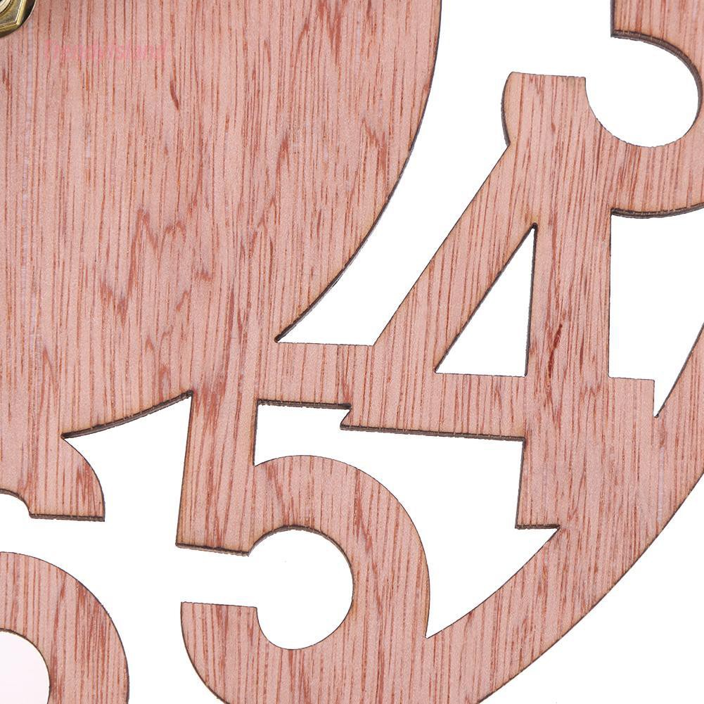 Đồng Hồ Treo Tường Hình Tròn Bằng Gỗ Tre Trang Trí Phòng Khách Phòng Ngủ