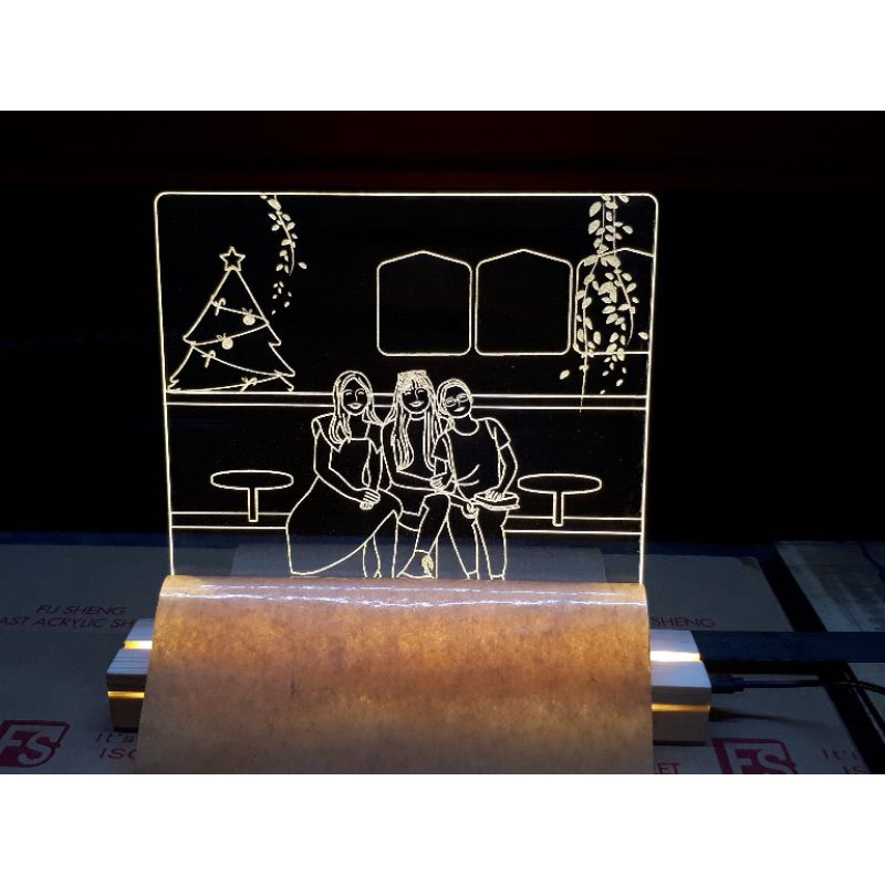 Tấm led khắc Thương Hiệu