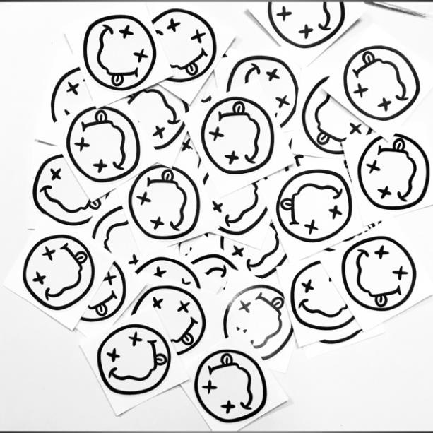 STICKER MẶT BIỂU CẢM DÁN TRANG TRÍ ĐIỆN THOẠI LAPTOP VALI MŨ BẢO HIỂM XE MÁY TỦ KỆ,...