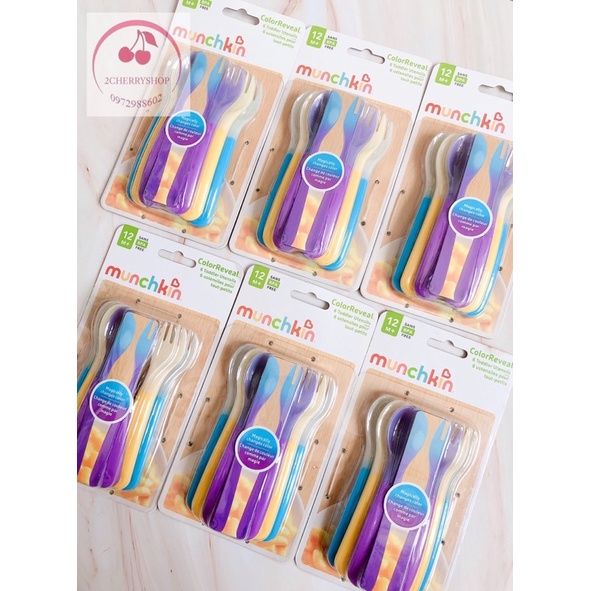 SET 3 bộ muỗng nĩa Munchkin cảm biến