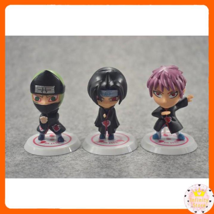 SET 11 MÔ HÌNH NARUTO AKATSUKI CỰC CHẤT INFINY DECOR