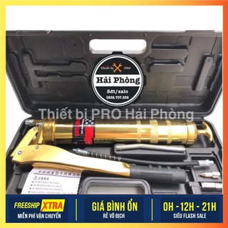Bơm mỡ tay 2 ty 900cc hộp nhựa