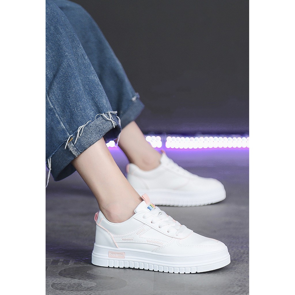 Sneaker Nữ Giày Bata Nữ Giày ULZZANG đế phẳng 3P Hoạ Tiết