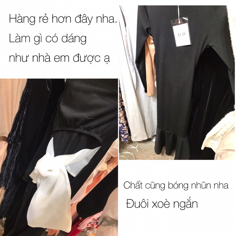 Váy body đuôi cá nơ lưng