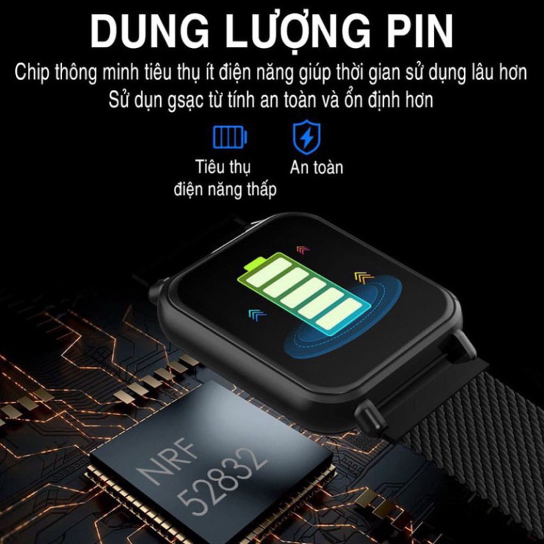 Đồng Hồ Thông Minh Z9 Pro - Đồng Hồ Điện Thoại Kết Nối Bluetooth Nhận Thông Báo Tin Nhắn Cuộc Gọi, Đo Huyết Áp Nhịp Tim