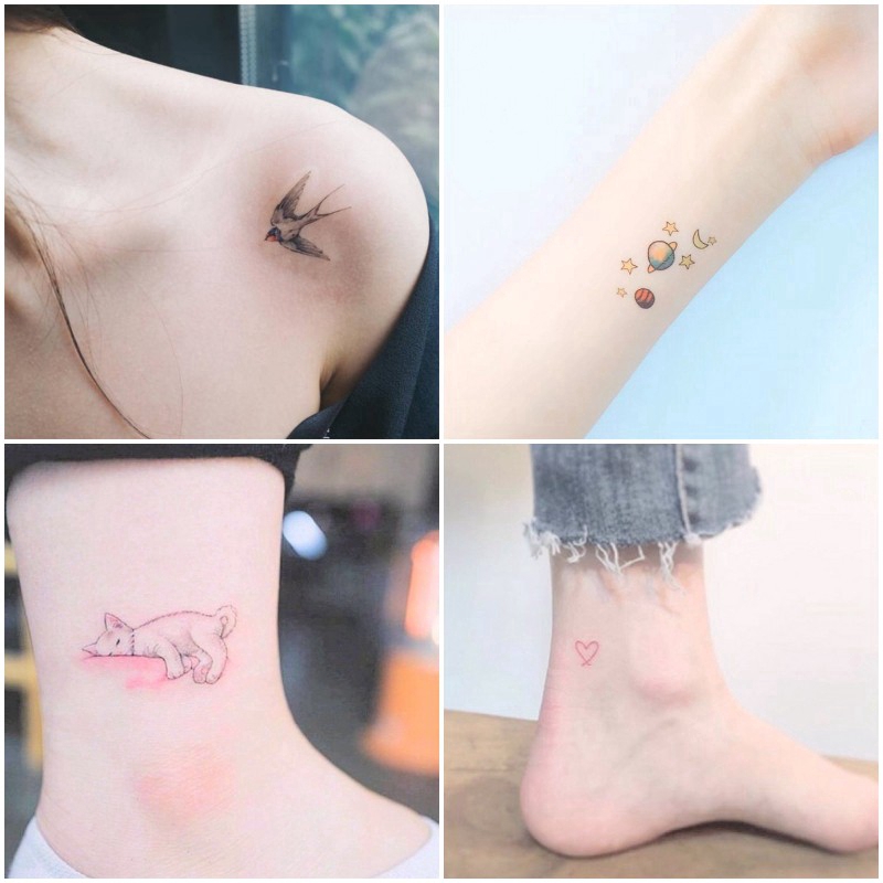 Set 50 Hình Xăm Dán Trang Trí Tạm Thời