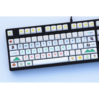 Keycap PBT Doraemon , Mario nút bàn phím cơ