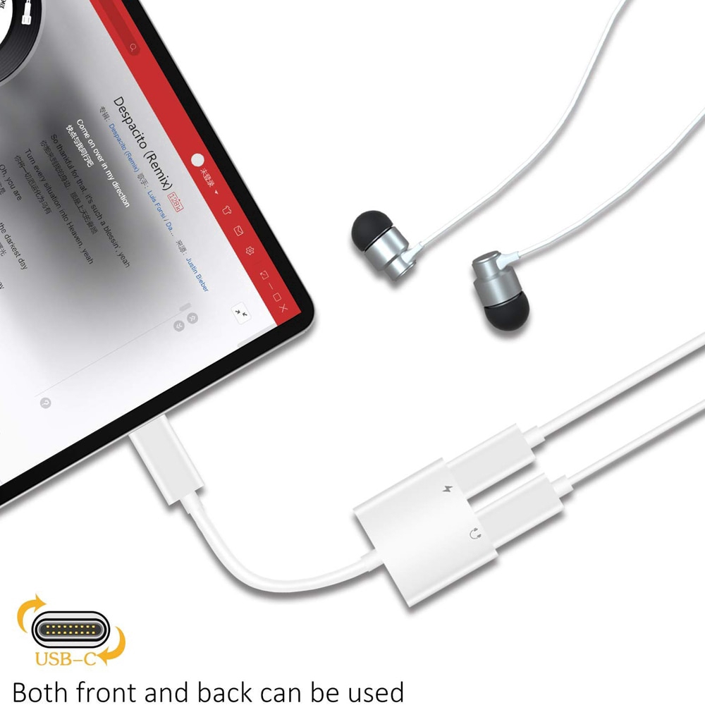Đầu chia cổng sạc và tai nghe 2 trong 1 cho samsung oneplus