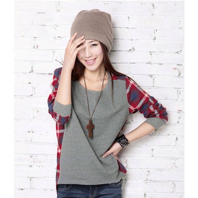 Áo Thun Nữ Dài Tay Cổ Tròn Thời Trang Hàn
