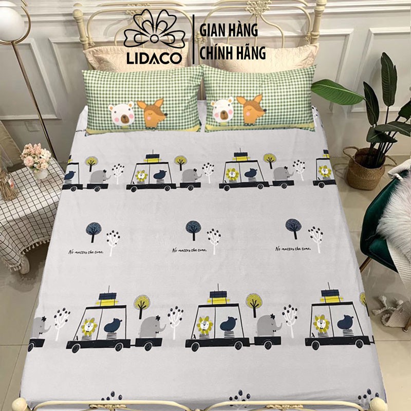 Ga chống thấm cotton LIDACO kháng khuẩn nằm trực tiếp cho bé không nóng bí