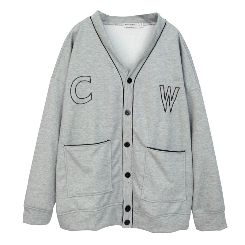 Áo khoác nỉ CARDIGAN CW ulzzang form rộng (ẢNH THẬT)