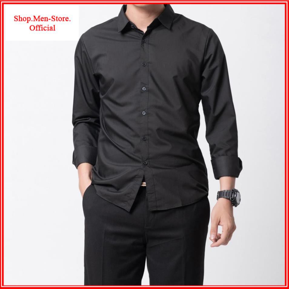 Áo Sơ Mi Nam Thời Trang Công Sở vải lụa nến chống Nhăn Cao Cấp