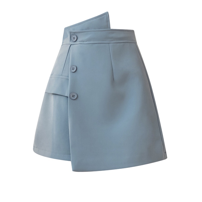 SUXI Chân Váy Chữ A Lưng Cao Màu Sắc Thời Trang Xuân Hè Cho Nữ