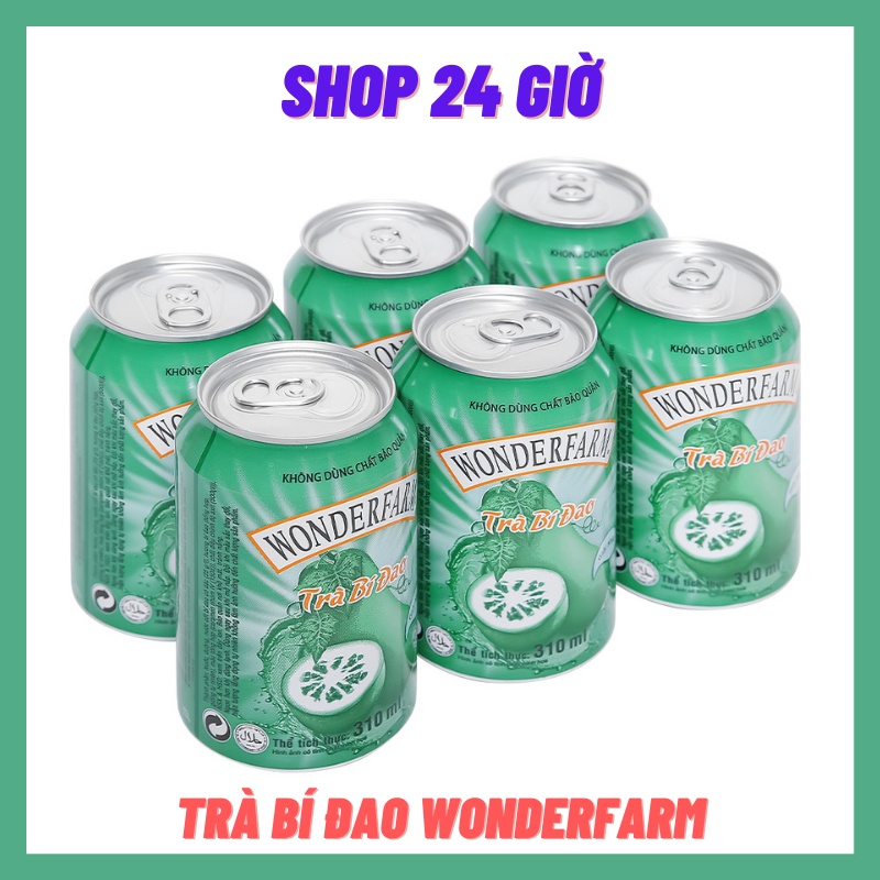 Trà Bí Đao Lon Wonderfarm Thùng 24 Lon