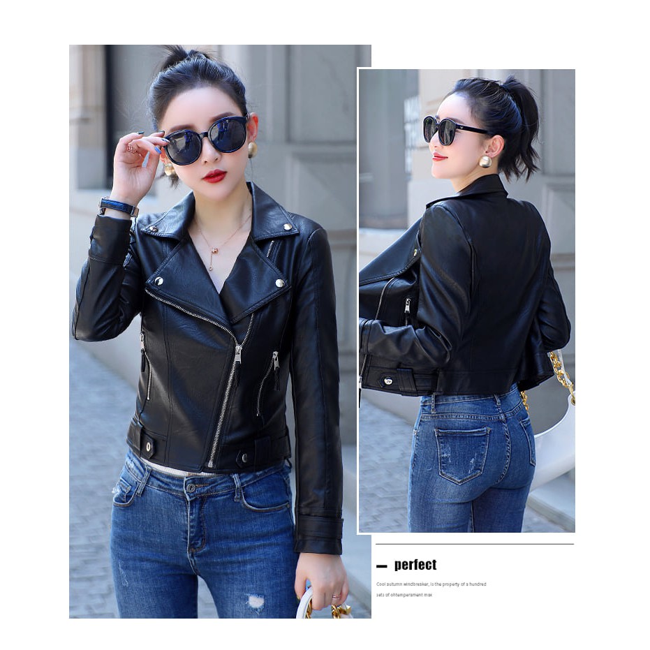 Áo da nữ, Áo khoác da nữ ( Hàng QC sẵn shop xả hàng nghỉ tết ) | BigBuy360 - bigbuy360.vn