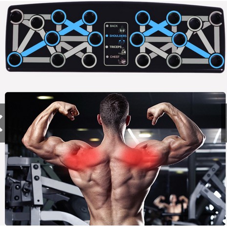 Dụng cụ hít đất đa năng 12 trong 1 chống đẩy hướng dẫn tập luyện cho tập gym tại nhà