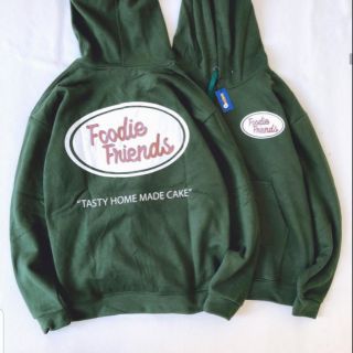 Áo hoodie xanh lá in chữ ulzzang - ẢNH THẬT
