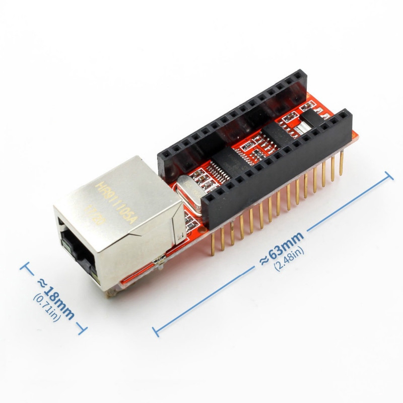 Bảng Mạch Enc28J60 Microchip Hr911105A Rj45 Cho Arduino Nano 3.0