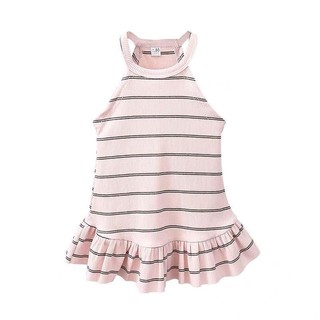Váy cổ yếm bé gái