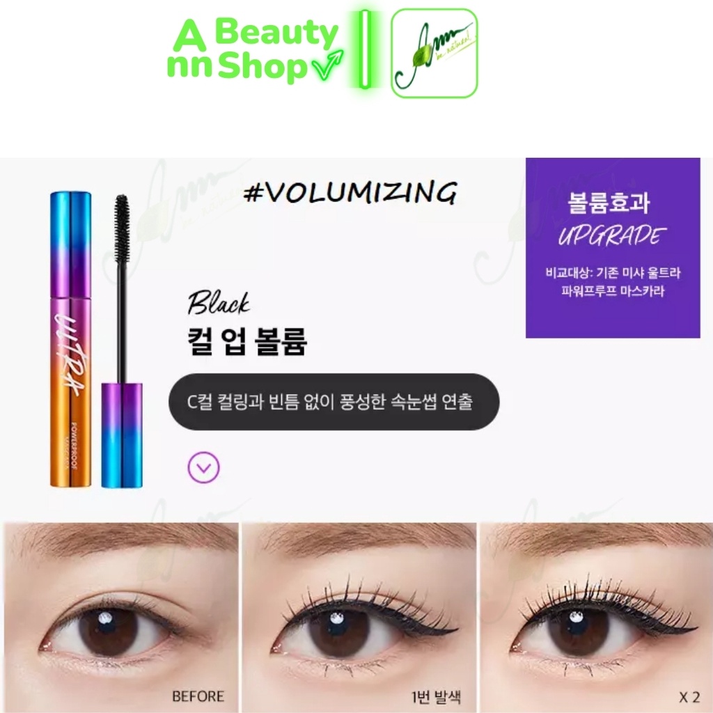 Mascara chống trôi, chống nước Ultra PowerProof Missha