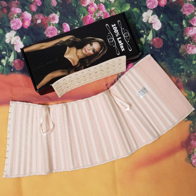 Đai nịt bụng  Latex 25 xương thép loại dài cao 29 cm nhập khẩu chính hãng Italy