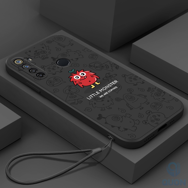 Ốp Điện Thoại TPU Mềm Họa Tiết Quái Vật Nhỏ Sáng Tạo Cho Realme 5 6 7 pro 5i 6i 7i C17