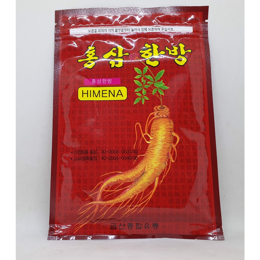 CAO DÁN HỒNG SÂM HIMENA đỏ Hàn Quốc - Túi 20 Miếng