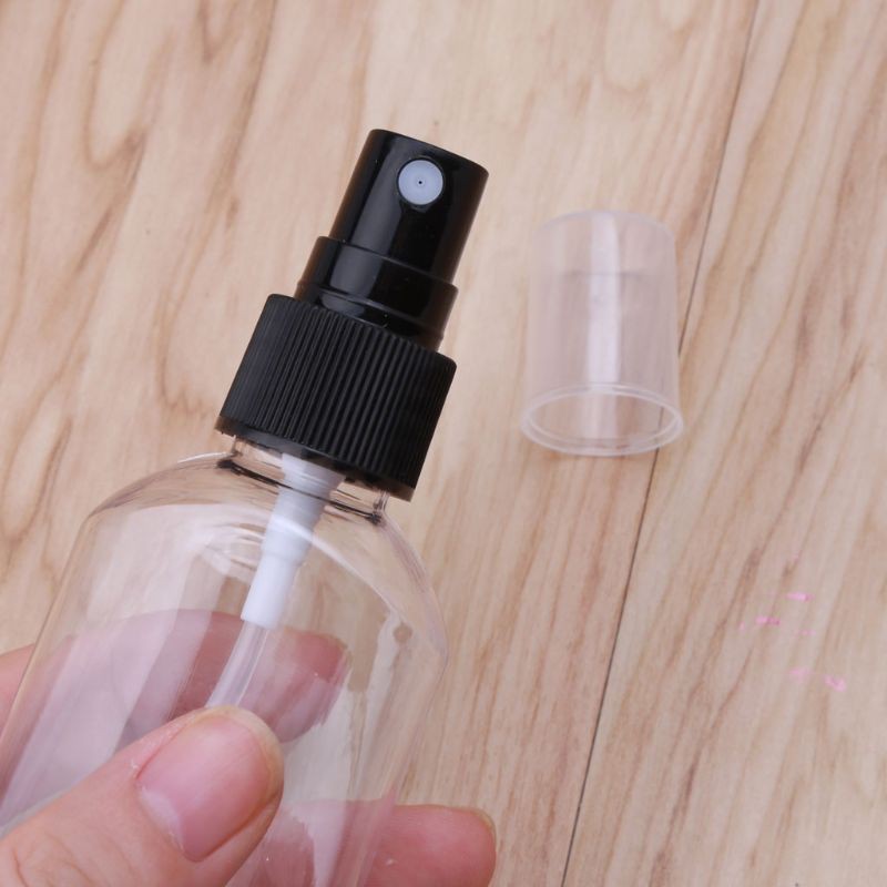 30ml 50ml Reusable Portable Mini Size Alcohol Spray Bottle Hand Sanitizer Travel Small Size Holder Hook Keychain Carrier