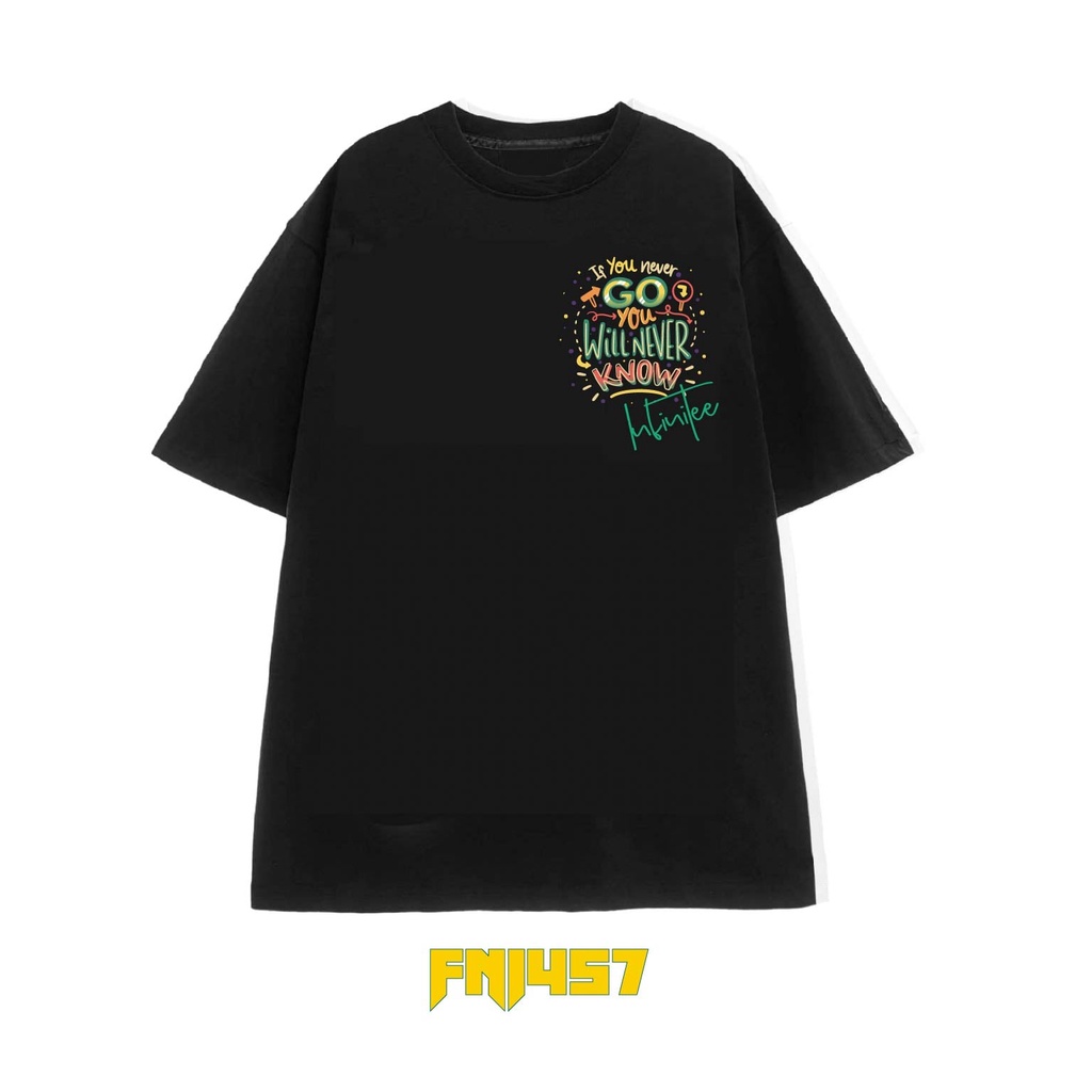 Áo thun INFINITEE Fni0457, Thun 100% Cotton - form rộng Unisex.
