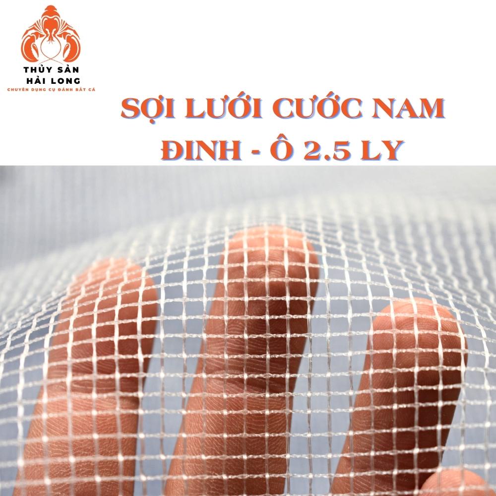 Túi lưới dây rút đựng đa năng, lưới cước nam định , ô mắt 2.5 ly