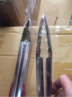 Dụng cụ gắp thức ăn, gắp thịt nướng, gắp đồ chiên rán  22.5 cm ốp nâu