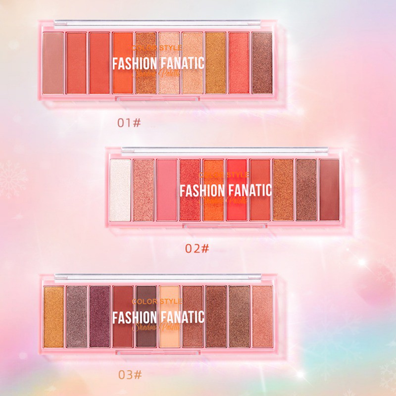 Shimmer & Matte 10 Color Eyeshadow Palette【F】