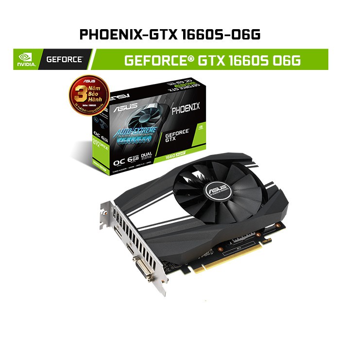 [ELBAU7 giảm 7%] Card Màn Hình ASUS Phonenix ® GTX1660 SUPER O6G GAMING