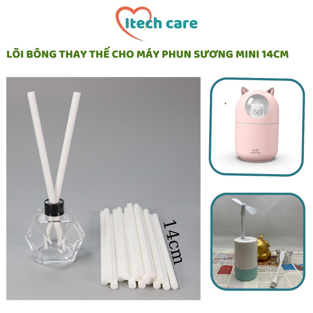 Lõi bông 14cm thay thế nhiều loại máy phun sương xông tinh dầu khuếch tán hương thơm phòng