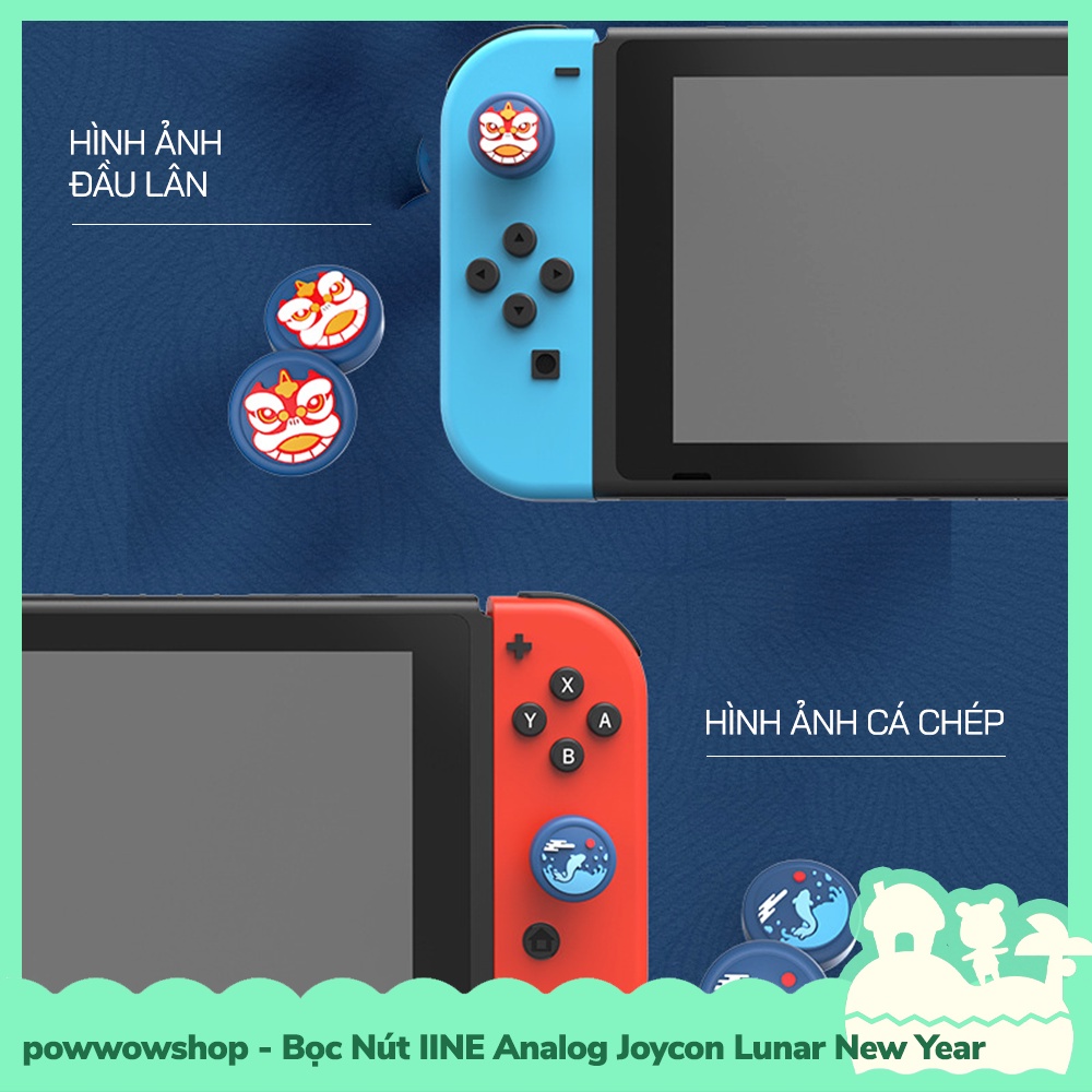 [Sẵn VN - Hỏa Tốc] IINE Set 4pcs Bọc Cần Xoay Analog Joycon Cho Máy Game Nintendo Switch / Lite Chủ Đề Luna New Year