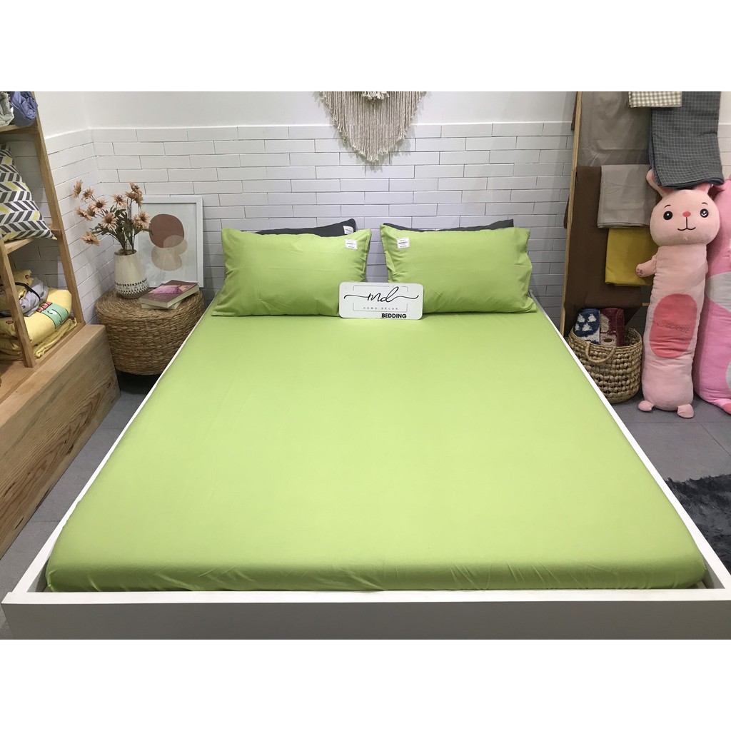 Bộ 1 ga 2 vỏ gối, chất liệu Cotton tici MD.Decor - Chăn ga gối siêu đẹp.