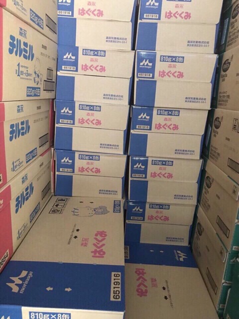 Sữa MORINAGA nội địa Nhật đủ số 0-1, 1-3 Date mới, hàng Air 810gr