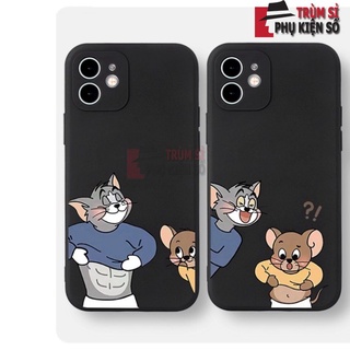 Ốp lưng iphone dẻo in hình bảo vệ camera 7+/8 plus, X, XSMAX, 11, 12, 12, 13 PROMAX TOM và Jerry