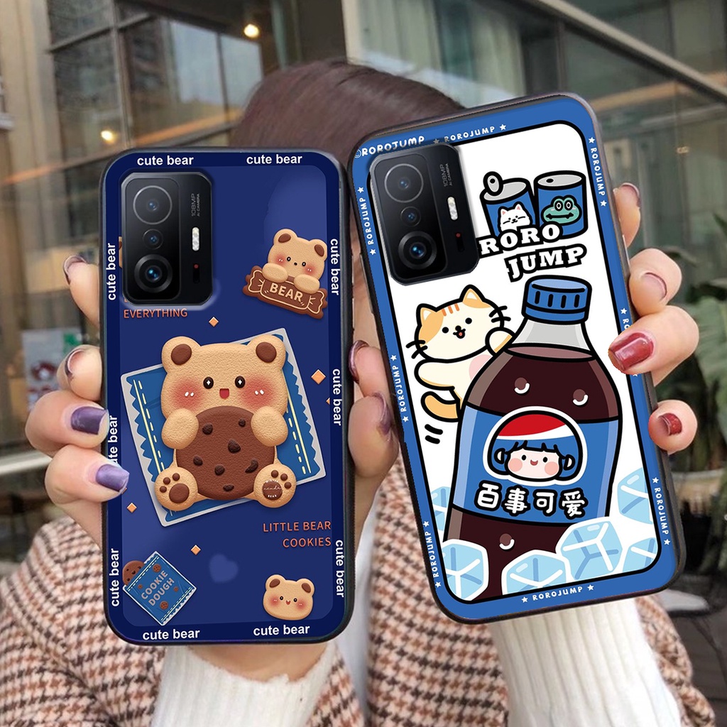 Ốp lưng Xiaomi MI 11T / MI 11T PRO in hình 3D GẤU cute be@r, soda, happy day cực hot ,thời thượng