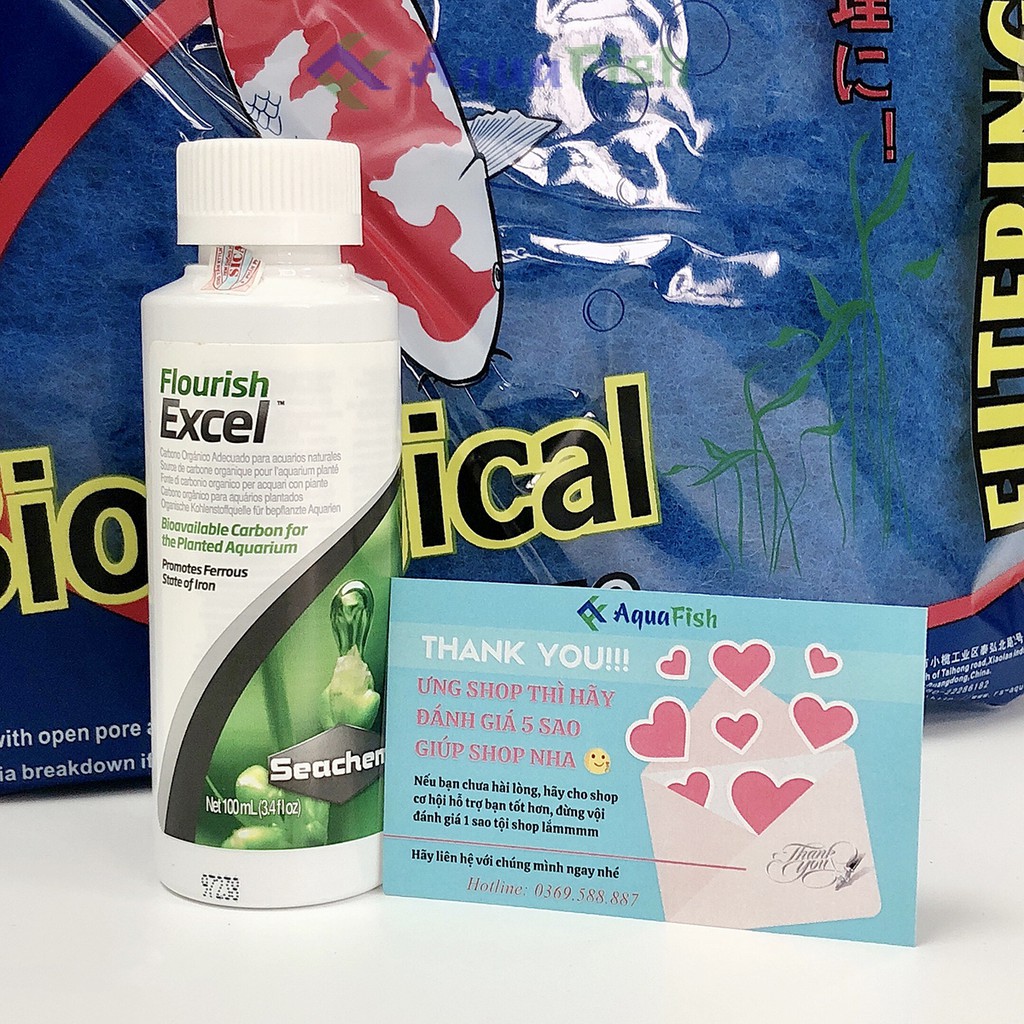 Dung Dịch Diệt Rêu Và Ức Chế Rêu Hại Excel 500ml, 250ml, 100ml Giúp Nước Bể Cá Trong Sạch