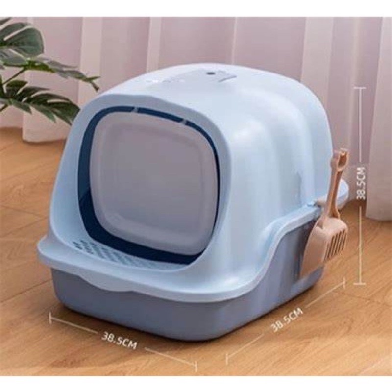Nhà vệ sinh mèo nắp vỏ sò - Phụ kiện thú cưng Hà Nội